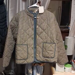 Womens Quilted Jacket - Gray